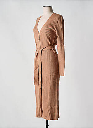 Robe mi-longue marron LA PETITE FRANCAISE femme