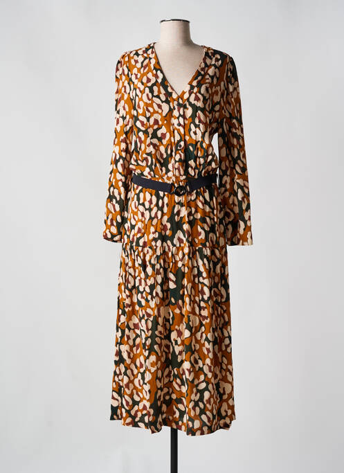 Robe longue marron LA PETITE FRANCAISE pour femme