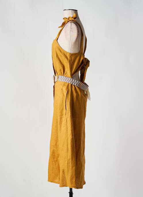 Robe mi-longue orange LA PETITE FRANCAISE pour femme