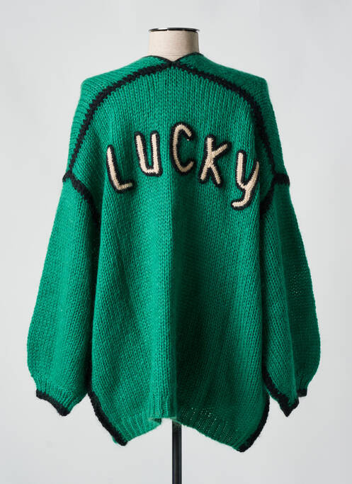 Gilet manches longues vert SAK'S pour femme