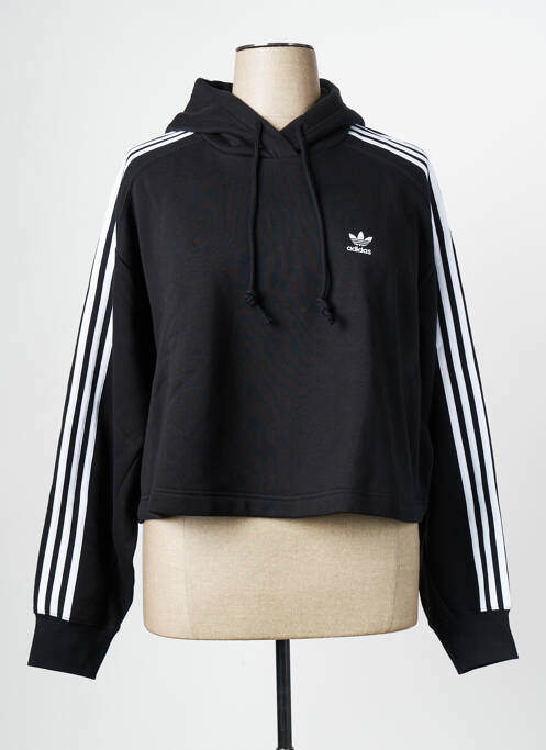 Sweat-shirt noir ADIDAS pour femme