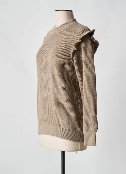 Pull beige OBJECT femme