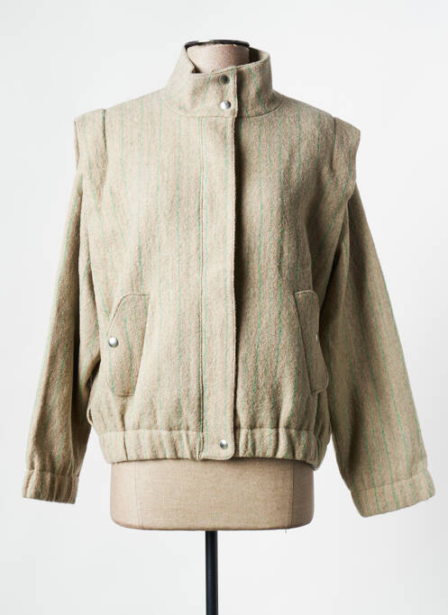 Manteau court beige BELLEROSE pour femme