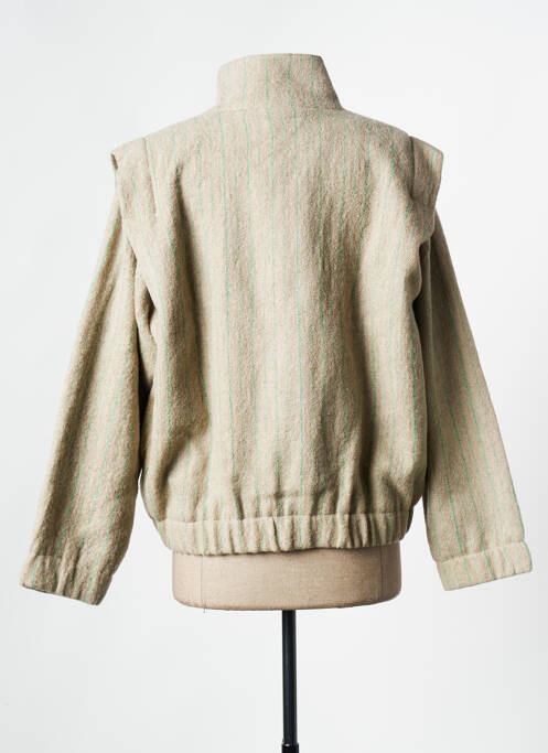 Manteau court beige BELLEROSE pour femme