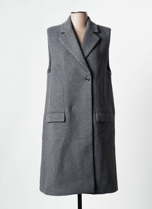 Manteau long gris SAMSOE & SAMSOE pour femme