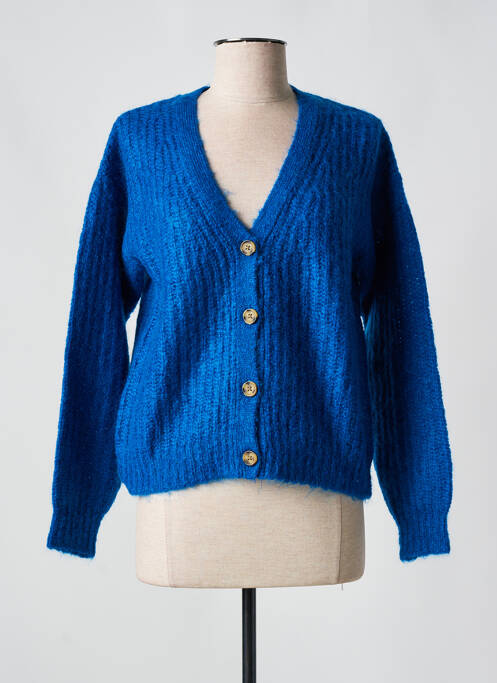 Gilet manches longues bleu HARTFORD pour femme