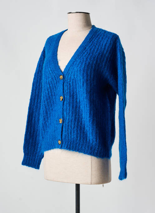 Gilet manches longues bleu HARTFORD pour femme