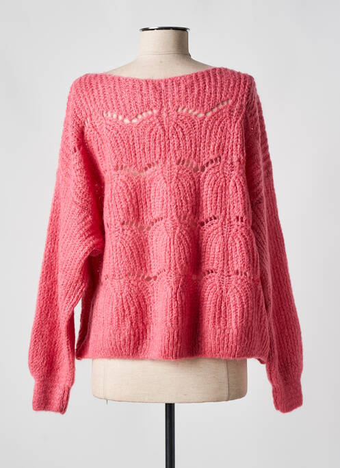 Pull maternité rose NEUVIÈME CIEL pour femme