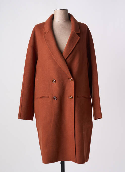 Manteau long marron SESSUN pour femme