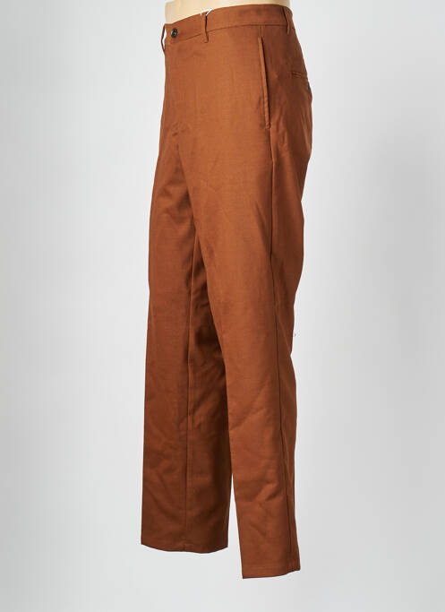 Pantalon droit marron SAMSOE & SAMSOE pour homme