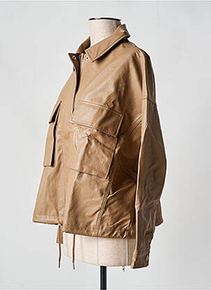 Veste simili cuir beige VILA femme