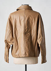 Veste simili cuir beige VILA pour femme seconde vue