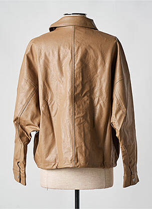 Veste simili cuir beige VILA femme