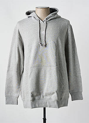Sweat-shirt à capuche gris ADIDAS femme