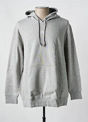 Sweat-shirt à capuche gris ADIDAS pour femme seconde vue