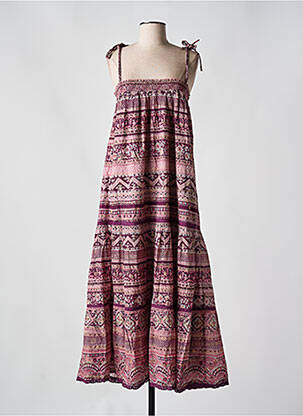 Robe mi-longue multicolore M.A.B.E femme