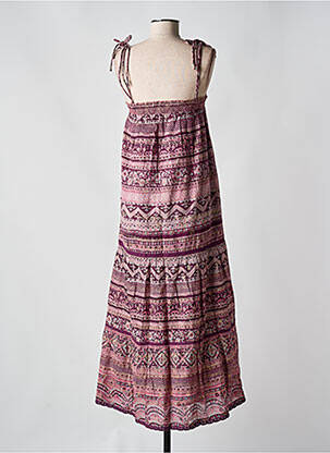 Robe mi-longue multicolore M.A.B.E femme