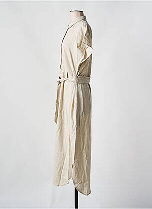 Robe mi-longue beige OBJECT femme