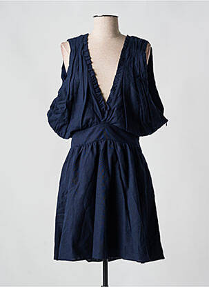 Robe courte bleu ROSAE femme
