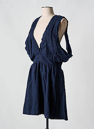 Robe courte bleu ROSAE femme