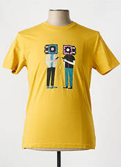 T-shirt jaune OLOW pour homme seconde vue