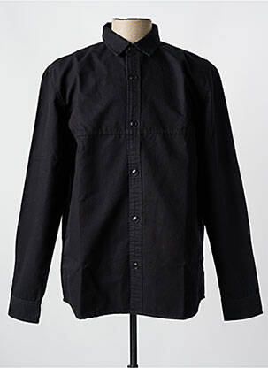 Chemise manches longues noir EDWIN homme