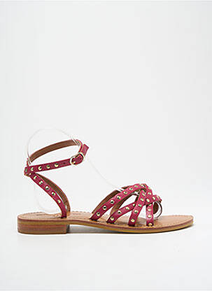 Sandales/nu pieds rose COULEUR POURPRE femme