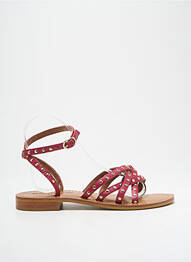 Sandales/nu pieds rose COULEUR POURPRE femme