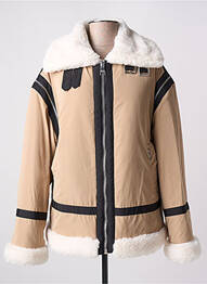 Manteau long beige KARL LAGERFELD femme