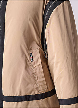Manteau long beige KARL LAGERFELD femme