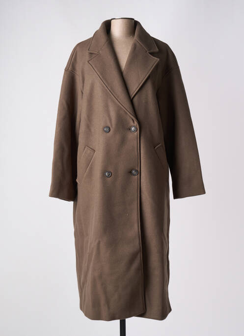 Manteau long marron VILA pour femme