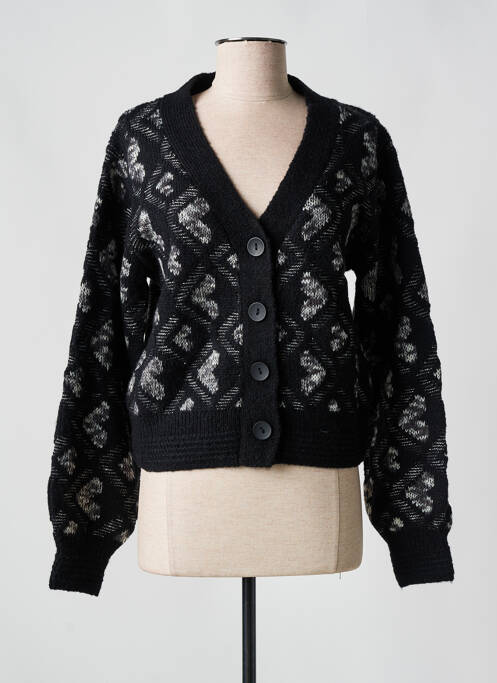 Gilet manches longues noir LILI SIDONIO pour femme