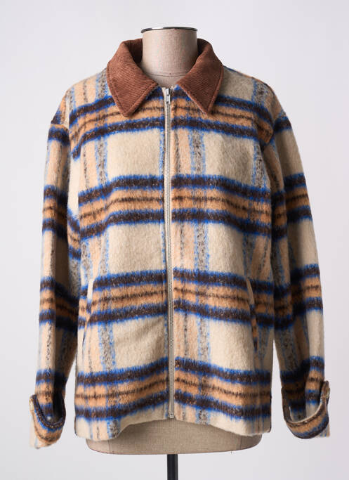 Manteau court beige OBJECT pour femme