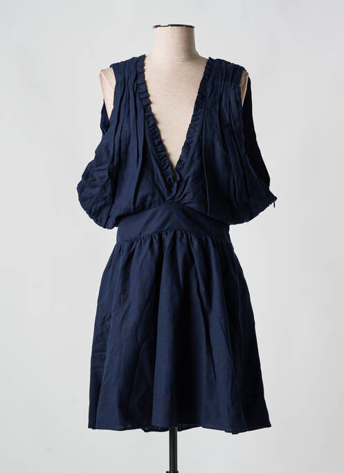 Robe courte bleu ROSAE pour femme