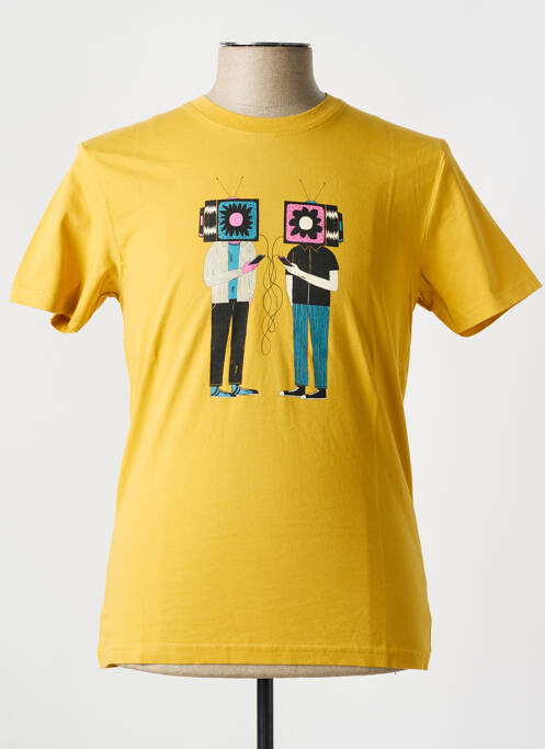 T-shirt jaune OLOW pour homme