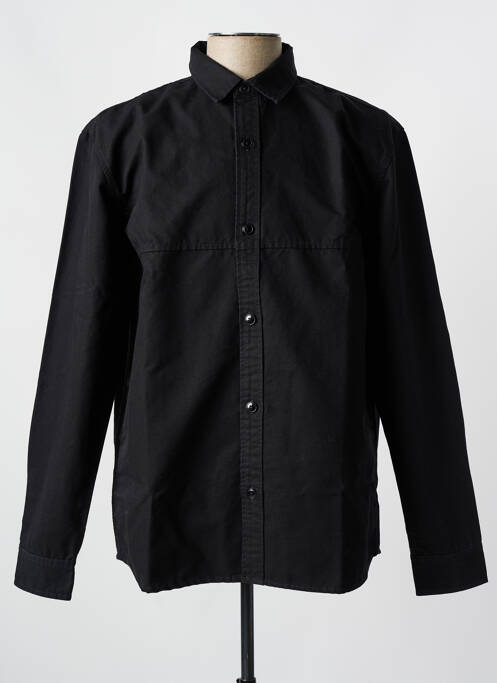 Chemise manches longues noir EDWIN pour homme