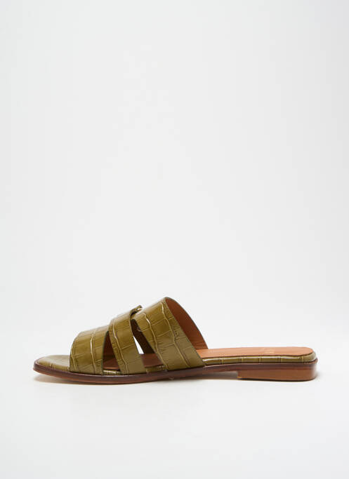 Sandales/Nu pieds kaki ANAKI pour femme