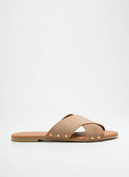 Sandales/Nu pieds rose PIECES pour femme