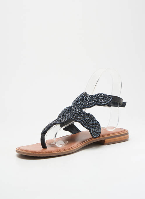 Sandales/Nu pieds noir LES TROPEZIENNES PAR M.BELARBI pour femme