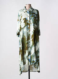 Robe longue vert PLEASE femme