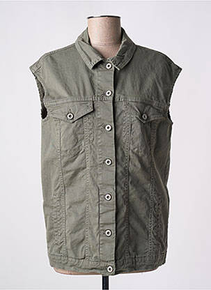 Veste en jean vert PLEASE femme