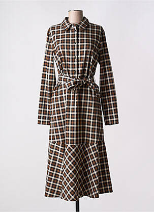 Robe mi-longue marron PENNYBLACK femme