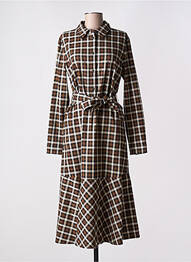 Robe mi-longue marron PENNYBLACK femme