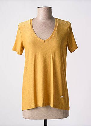 T-shirt orange PLEASE femme