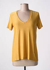 T-shirt orange PLEASE pour femme seconde vue