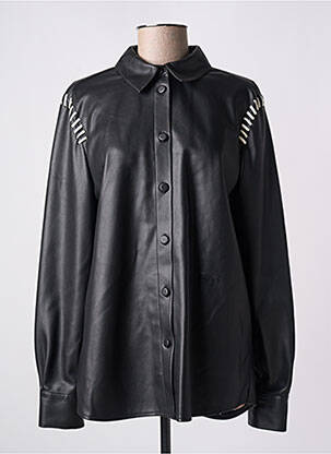 Veste simili cuir noir KARL LAGERFELD femme