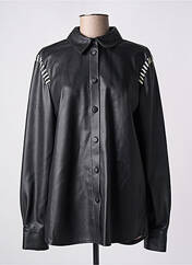 Veste simili cuir noir KARL LAGERFELD pour femme seconde vue