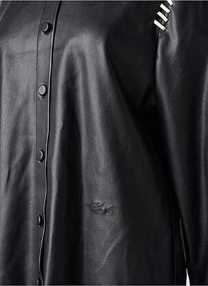 Veste simili cuir noir KARL LAGERFELD femme