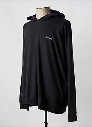Sweat-shirt à capuche noir CALVIN KLEIN homme