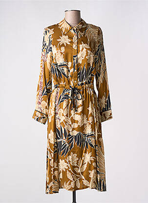Robe mi-longue jaune LA PETITE FRANCAISE femme